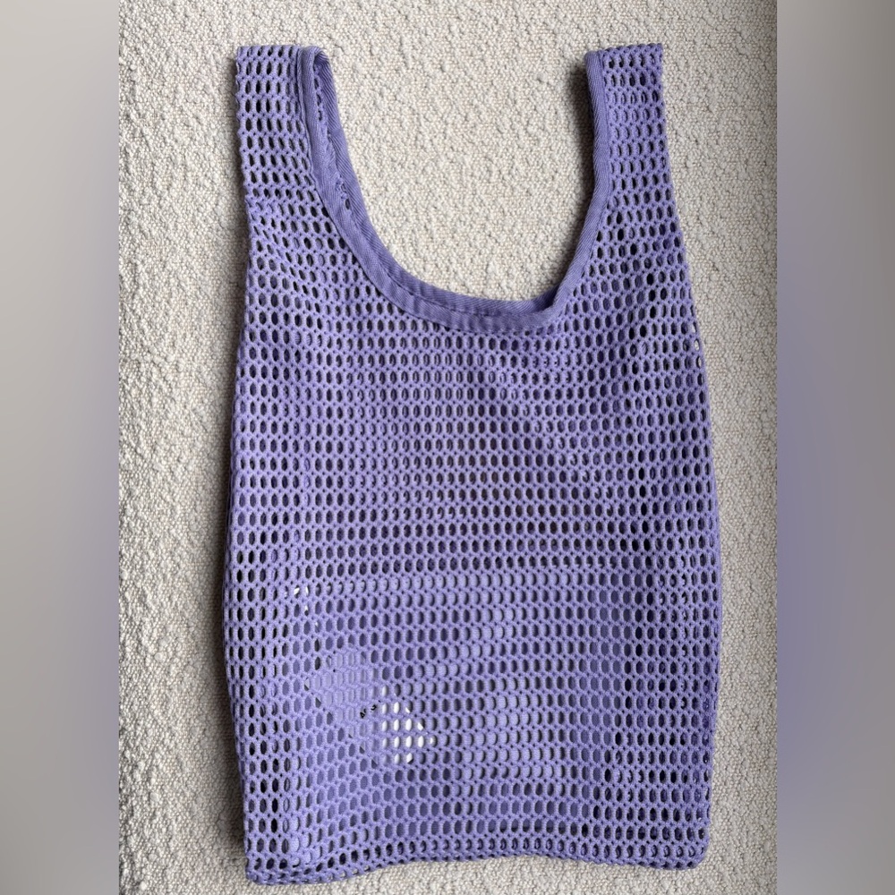 BAGGU Lilac Mesh Tote NWT